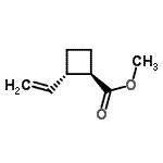 CAS 登录号：79091-86-4， 甲基(1R,2S)-2-乙烯基环丁烷羧酸酯