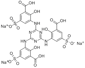 CAS 登录号：79135-90-3， 3,3',3''-(1,3,5-三嗪-2,4,6-三基三亚氨基)三[2-羟基-5-磺基-苯甲酸]三钠盐