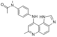 CAS 登录号：79152-85-5， N-甲基-N-[4-[(7-甲基-3H-吡啶并[3,2-e]苯并咪唑-9-基)氨基]苯基]乙酰胺盐酸盐