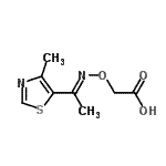 CAS 登录号：791551-03-6， ({(E)-[1-(4-甲基-1,3-噻唑-5-基)亚乙基]氨基}氧基)乙酸