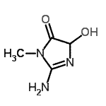 CAS 登录号：791553-25-8， 2-氨基-5-羟基-3-甲基-3,5-二氢-4H-咪唑-4-酮