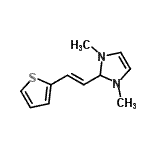 CAS 登录号：791586-11-3， 1,3-二甲基-2-[(E)-2-(2-噻吩基)乙烯基]-2,3-二氢-1H-咪唑