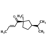 CAS 登录号：791620-49-0， (2E)-1-[(1R,3S)-3-异丙基-1-甲基环戊基]-2-丁烯-1-酮