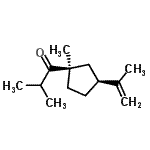 CAS 登录号：791620-50-3， 1-[(1R,3S)-3-异丙烯基-1-甲基环戊基]-2-甲基-1-丙酮