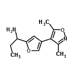 CAS 登录号：791776-83-5， 1-[4-(3,5-二甲基-1,2-恶唑-4-基)-2-呋喃基]-1-丙胺