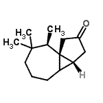 CAS 登录号：791810-00-9， (3aR,8R,8aS)-7,7,8-三甲基八氢环戊烯并[1,3]环丙并[1,2][7]轮烯-2(1H)-酮