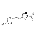 CAS 登录号：791852-87-4， 5-[(E)-2-(4-甲基苯基)乙烯基]-2-硝基-1,3-恶唑