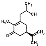 CAS 登录号：791854-72-3， (5R)-3-异丁基-5-异丙烯基-2-甲基-2-环己烯-1-酮