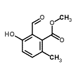 CAS 登录号：791856-35-4， 甲基2-甲酰基-3-羟基-6-甲基苯甲酸酯