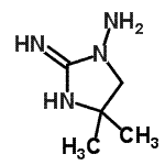 CAS 登录号：792173-68-3， 2-亚氨基-4,4-二甲基-咪唑烷-1-胺