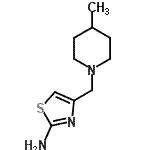 CAS 登录号：792954-13-3， 4-[(4-甲基-1-哌啶基)甲基]-1,3-噻唑-2-胺