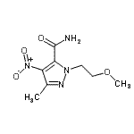 CAS 登录号：792969-79-0， 1-(2-甲氧基乙基)-3-甲基-4-硝基-1H-吡唑-5-甲酰胺