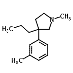 CAS 登录号：793603-37-9， 1-甲基-3-(3-甲基苯基)-3-丙基吡咯烷