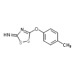 CAS 登录号：793634-21-6， 5-(4-甲基苯氧基)-3H-1,2,4-二噻唑-3-亚胺