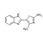 CAS 登录号：793654-31-6， 5-(1H-苯并咪唑-2-基)-4-甲基-1,3-噻唑-2-胺