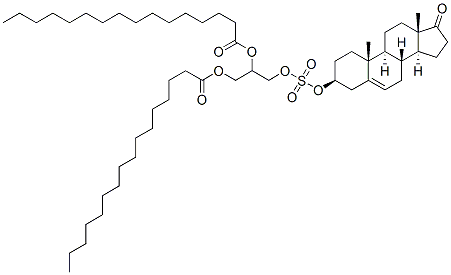 CAS 登录号：79390-57-1， [3-[[(3S,8R,9S,10R,13S,14S)-10,13-二甲基-17-氧代-1,2,3,4,7,8,9,11,12,14,15,16-十二氢环戊烯并[a]菲-3-基]氧基磺酰基氧基]-2-棕榈酰氧基丙基]十六烷酸酯