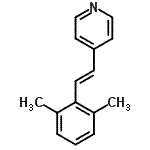 CAS 登录号：794473-27-1， 4-[(E)-2-(2,6-二甲基苯基)乙烯基]吡啶