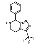 CAS 登录号：794479-16-6， 8-苯基-3-(三氟甲基)-5,6,7,8-四氢[1,2,4]三唑并[4,3-a]吡嗪
