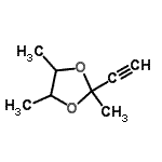 CAS 登录号：79449-66-4， 2-乙炔基-2,4,5-三甲基-1,3-二氧戊环