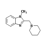 CAS 登录号：794551-95-4， 1-甲基-2-(1-哌啶基甲基)-1H-苯并咪唑
