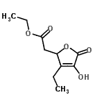 CAS 登录号：794567-66-1， 乙基(3-乙基-4-羟基-5-氧代-2,5-二氢-2-呋喃基)乙酸酯