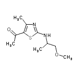 CAS 登录号：794573-12-9， 1-{2-[(1-甲氧基-2-丙基)氨基]-4-甲基-1,3-噻唑-5-基}乙酮