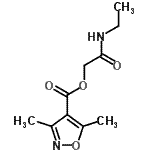 CAS 登录号：796982-49-5， 2-(乙基氨基)-2-氧代乙基3,5-二甲基-1,2-恶唑-4-羧酸酯