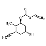 CAS 登录号：797037-94-6， (1S,5R)-3-乙炔基-5-羟基-2-甲基-2-环己烯-1-基乙烯基碳酸酯