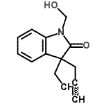 CAS 登录号：797051-85-5， 3-乙基-1-(羟基甲基)-3-(2-丙炔-1-基)-1,3-二氢-2H-吲哚-2-酮