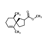 CAS 登录号：797055-37-9， 甲基(5R,10R)-6,10-二甲基螺[4.5]癸-6-烯-2-羧酸酯