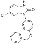 CAS 登录号：79759-84-5， 5-氯-3-[4-(苯基甲氧基)苯基]-1H-苯并咪唑-2-酮