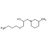 CAS 登录号：797789-53-8， 1-丁氧基-3-(3-甲基-1-哌啶基)-2-丙醇