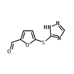 CAS 登录号：797807-53-5， 5-(1H-1,2,4-三唑-5-基硫基)-2-糠醛