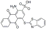 CAS 登录号:79817-55-3, 1-氨基-4-(1,3-苯并噻唑-2-基硫基)-9,10-二氧代蒽-2-磺酸