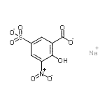 CAS 登录号：79817-69-9， 2-羟基-3-硝基-5-磺酸-苯甲酸酯钠盐(1:1)