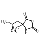 CAS 登录号：798568-22-6， 4-异丁基-4-甲基-1,3-恶唑烷-2,5-二酮