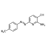 CAS 登录号：798575-25-4， 2-氨基-6-[(E)-(4-甲基苯基)偶氮]-3-吡啶醇