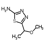 CAS 登录号：79885-43-1， 5-(1-甲氧基乙基)-1,3,4-噻二唑-2-胺