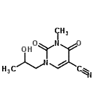 CAS 登录号：799261-91-9， 1-(2-羟基丙基)-3-甲基-2,4-二氧代-1,2,3,4-四氢-5-嘧啶甲腈