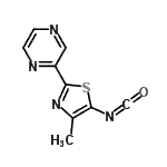 CAS 登录号：799283-95-7， 2-(5-异氰酸-4-甲基-1,3-噻唑-2-基)吡嗪