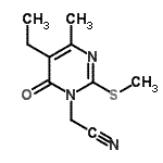 CAS 登录号：799801-37-9， [5-乙基-4-甲基-2-(甲硫基)-6-氧代-1(6H)-嘧啶基]乙腈