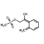 CAS 登录号：799804-47-0， (2E)-2-羟基-2-(6-亚甲基-2,4-环己二烯-1-亚基)乙基甲烷磺酸酯