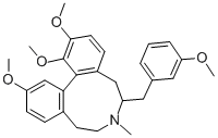 CAS#: 79989-23-4, (-)-6,7,8,9-Tetrahydro-6-((3-Methoxyphenyl)Methyl)-7-Methyl-1,2,12-Trimethoxy-5H-Dibenz(d,f)Azonine