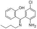 CAS 登录号:80018-37-7, 2-((2-氨基-5-氯苯基)(丁基亚胺)甲基)-苯酚