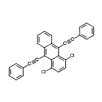 CAS 登录号：80034-19-1， 1,4-二氯-9,10-二(2-苯基乙炔基)蒽