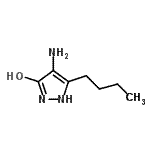 CAS#: 800365-35-9, 4-Amino-5-butyl-1,2-dihydro-3H-pyrazol-3-one