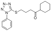 CAS 登录号:80087-23-6, 1-环己基-4-(1-苯基-5-四唑基)硫代-1-丁酮