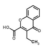 CAS 登录号：801138-61-4， 3-乙基-4-氧代-4H-苯并吡喃-2-羧酸