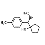 CAS 登录号：801155-39-5， 1-[(甲基氨基)(4-甲基苯基)甲基]环戊醇