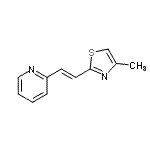 CAS 登录号：801162-58-3， 2-[(E)-2-(4-甲基-1,3-噻唑-2-基)乙烯基]吡啶